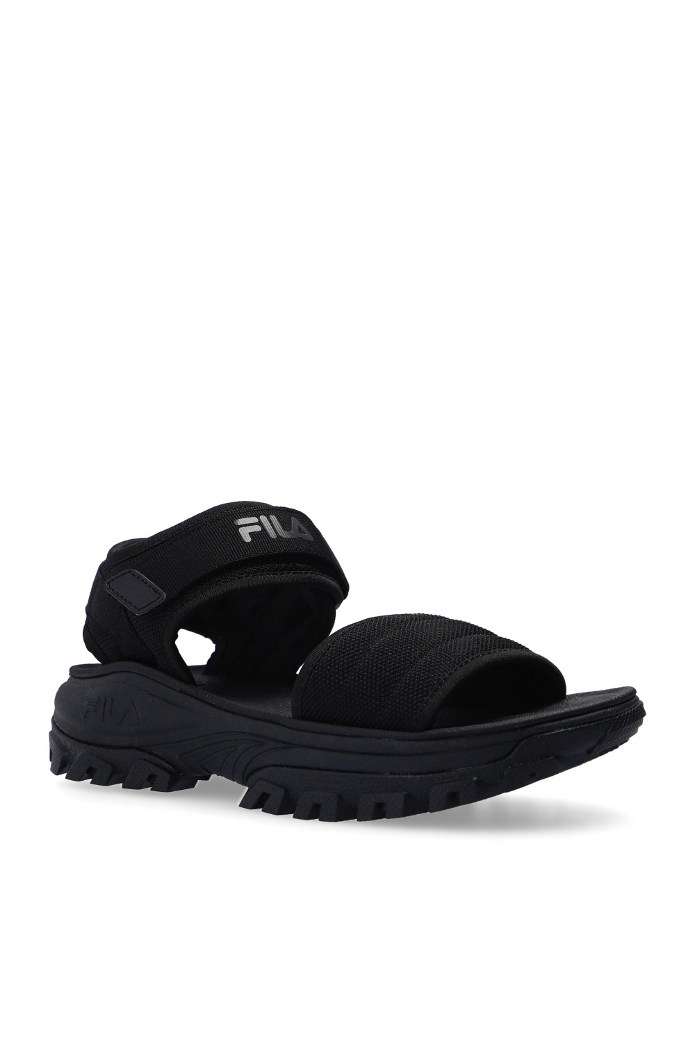 Fila black sandals best sale